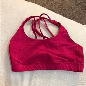 Lululemon Athletica Magenta Sports Bra